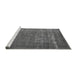 Sideview of Machine Washable Oriental Gray Industrial Rug, wshurb960gry