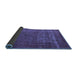 Sideview of Oriental Blue Industrial Rug, urb960blu