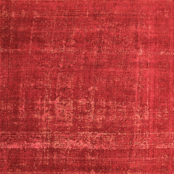 Square Machine Washable Oriental Orange Industrial Area Rugs, wshurb960org