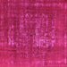 Square Oriental Pink Industrial Rug, urb961pnk