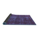 Sideview of Oriental Blue Industrial Rug, urb961blu