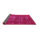 Sideview of Oriental Pink Industrial Rug, urb961pnk