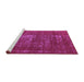 Sideview of Machine Washable Oriental Purple Industrial Area Rugs, wshurb961pur