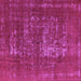 Square Oriental Purple Industrial Rug, urb961pur