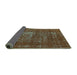 Sideview of Oriental Turquoise Industrial Rug, urb961turq