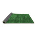 Sideview of Oriental Emerald Green Industrial Rug, urb961emgrn