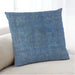 Lifestyle Image of Mid-Century Modern Urban Square Blue Throw Pillow, 18 inch by 18 inch, pwurb962