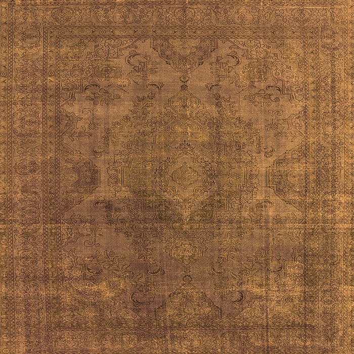 Square Persian Orange Bohemian Rug, urb962org