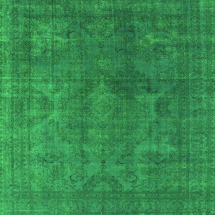 Square Persian Green Bohemian Rug, urb962grn
