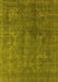 Machine Washable Persian Yellow Bohemian Rug, wshurb962yw
