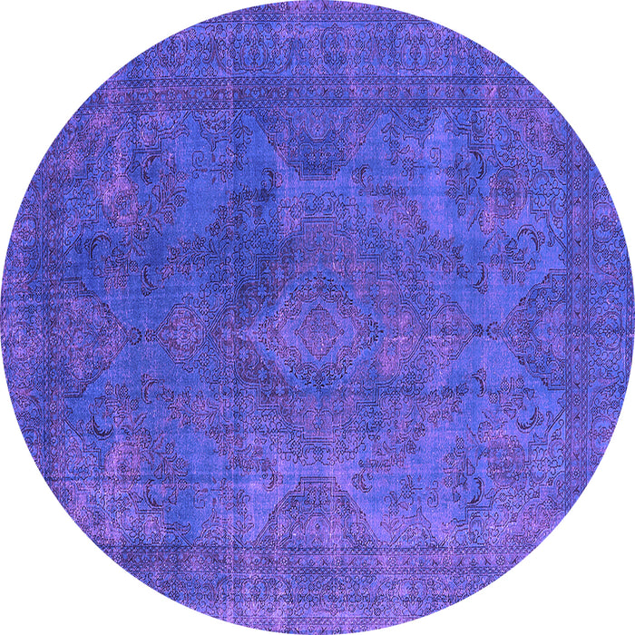 Round Persian Purple Bohemian Rug, urb962pur