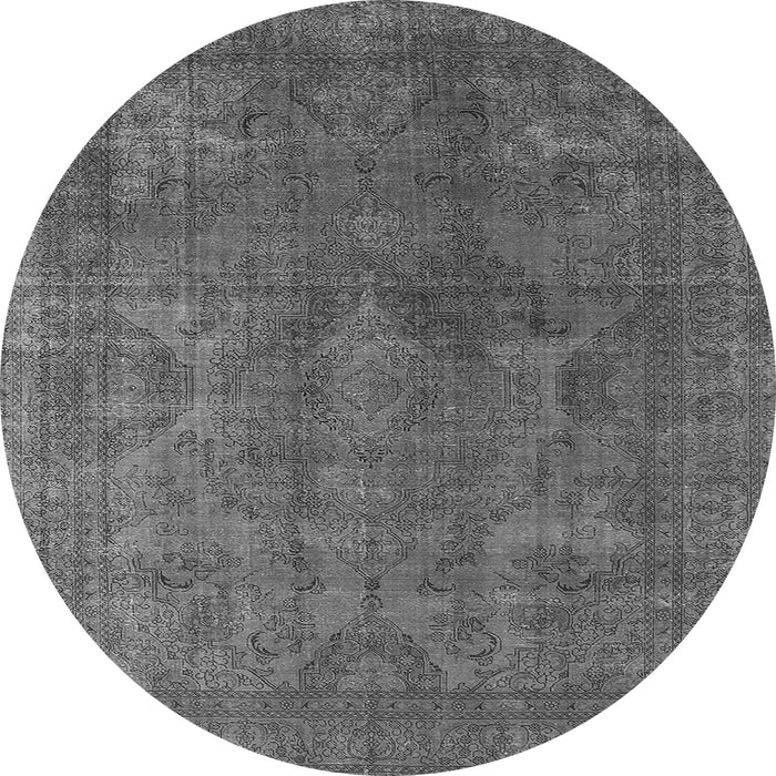 Round Persian Gray Bohemian Rug, urb962gry