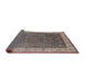 Sideview of Mid-Century Modern Pink Oriental Rug, urb963