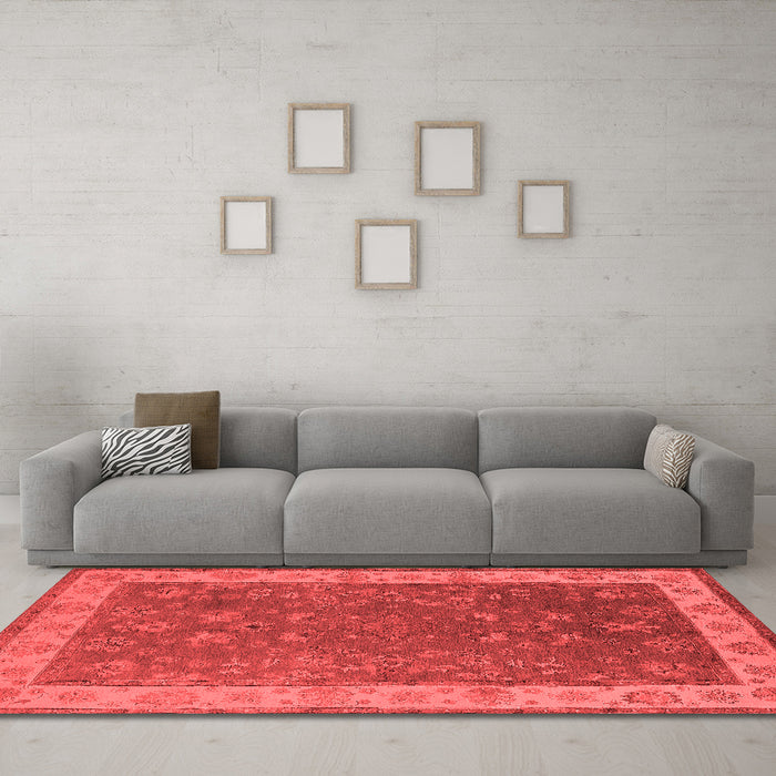 Traditional Red Washable Rugs