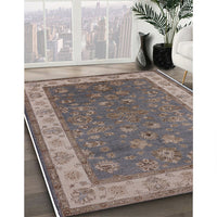 Mid-Century Modern Pink Oriental Rug, urb963