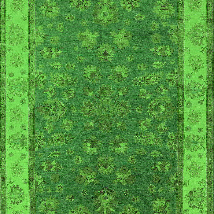 Oriental Green Traditional Rug, urb963grn