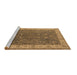 Sideview of Machine Washable Oriental Brown Traditional Rug, wshurb963brn