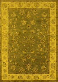 Oriental Yellow Traditional Rug, urb963yw