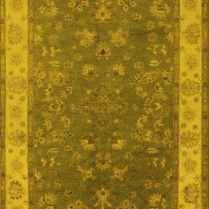 Oriental Yellow Traditional Rug, urb963yw