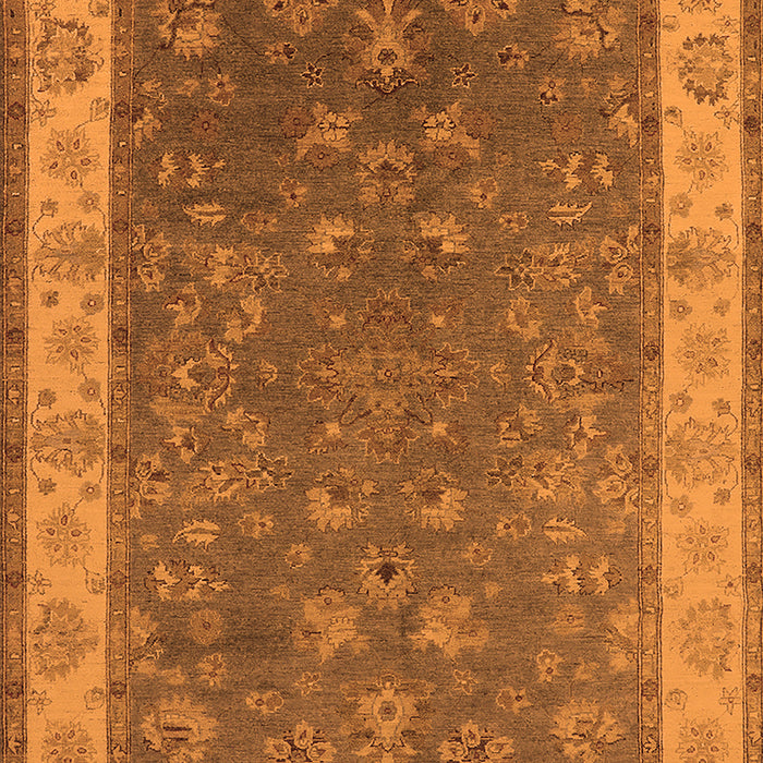 Machine Washable Oriental Orange Traditional Area Rugs, wshurb963org