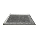 Sideview of Machine Washable Oriental Gray Traditional Rug, wshurb963gry
