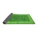 Sideview of Oriental Green Traditional Rug, urb963grn