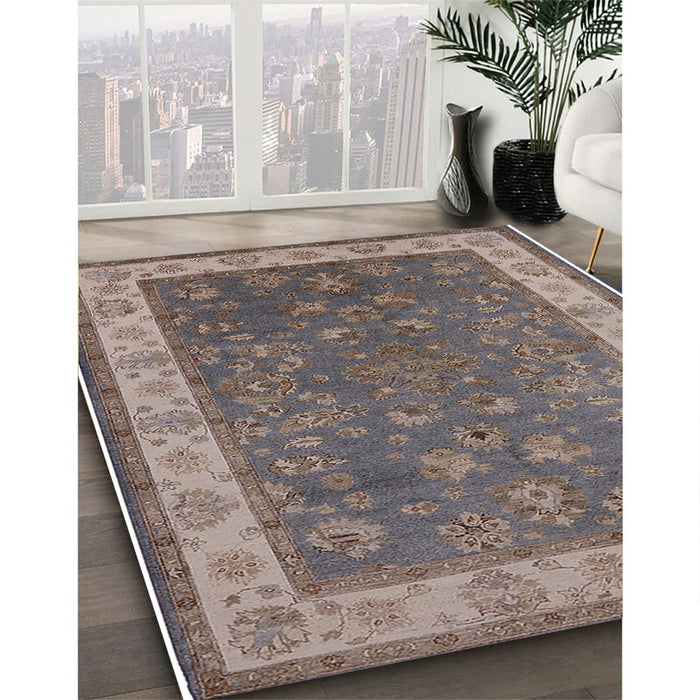 Machine Washable Industrial Modern Rosy Pink Rug in a Family Room, wshurb963