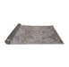 Sideview of Mid-Century Modern Silver Pink Oriental Rug, urb964