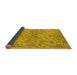 Sideview of Oriental Yellow Industrial Rug, urb964yw