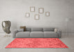 Industrial Red Washable Rugs