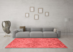 Industrial Red Washable Rugs