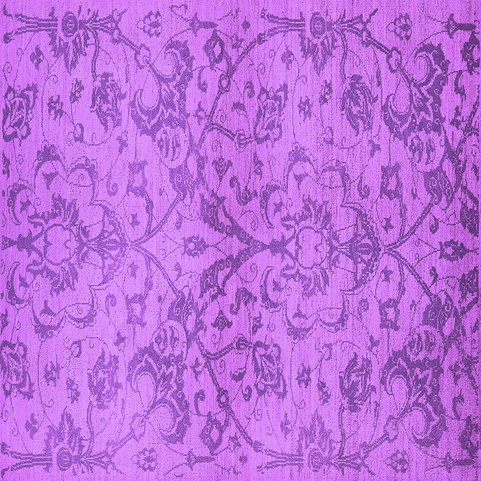Square Machine Washable Oriental Purple Industrial Area Rugs, wshurb964pur