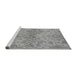 Sideview of Machine Washable Oriental Gray Industrial Rug, wshurb964gry