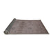 Sideview of Mid-Century Modern Mauve Taupe Purple Oriental Rug, urb965