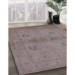 Machine Washable Industrial Modern Mauve Taupe Purple Rug in a Family Room, wshurb965