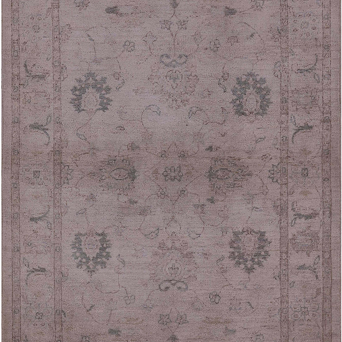 Mid-Century Modern Mauve Taupe Purple Oriental Rug, urb965