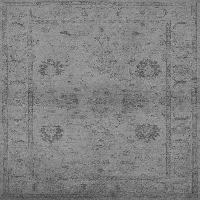 Square Oriental Gray Industrial Rug, urb965gry