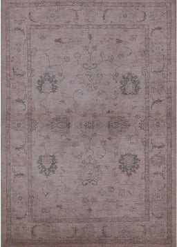 Machine Washable Industrial Modern Mauve Taupe Purple Rug, wshurb965