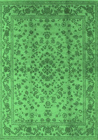 Oriental Emerald Green Industrial Rug, urb966emgrn