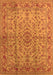 Machine Washable Oriental Orange Industrial Area Rugs, wshurb966org