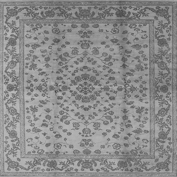 Square Oriental Gray Industrial Rug, urb966gry