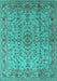 Oriental Turquoise Industrial Rug, urb966turq