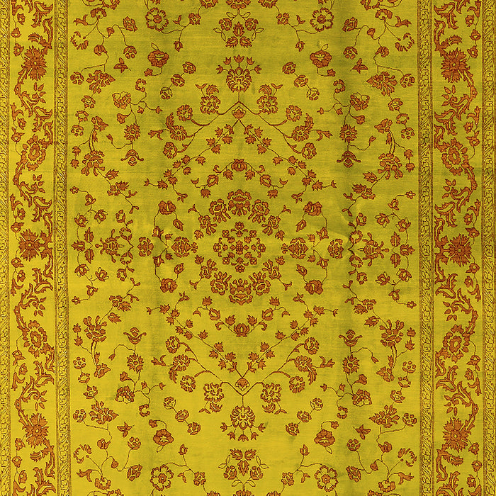 Oriental Yellow Industrial Rug, urb966yw