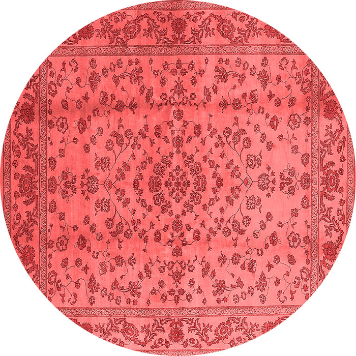 Machine Washable Oriental Red Industrial Rug, wshurb966red