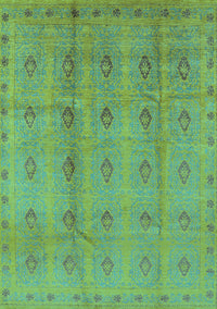 Oriental Turquoise Industrial Rug, urb967turq