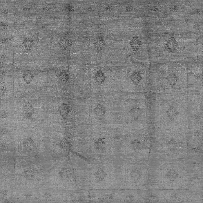 Square Oriental Gray Industrial Rug, urb967gry
