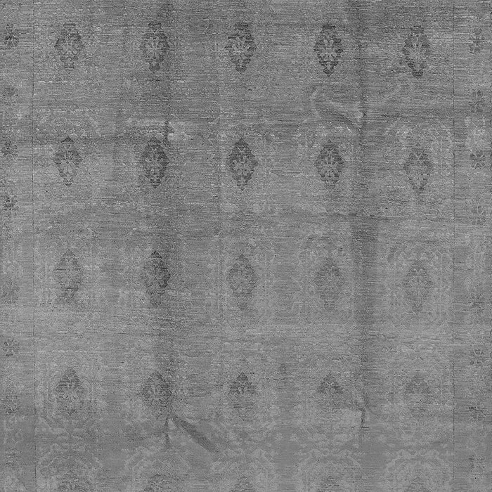 Machine Washable Oriental Gray Industrial Rug, wshurb967gry