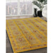 Machine Washable Industrial Modern Yellow Rug in a Family Room, wshurb967