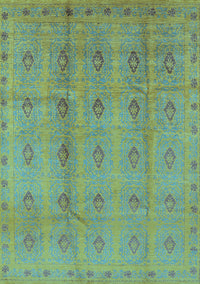 Oriental Light Blue Industrial Rug, urb967lblu