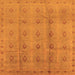 Square Oriental Orange Industrial Rug, urb967org